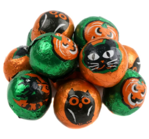 Madelaine Assorted Halloween Milk Chocolate Foiled Balls 5lb
